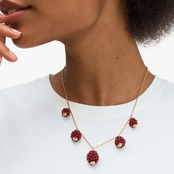 Kate Spade BNWT very berry necklace - Picture 2 of 6